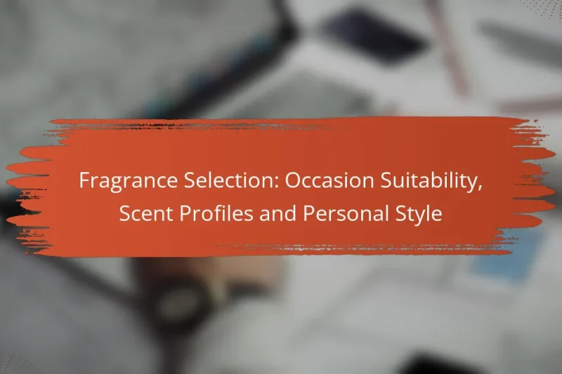 Fragrance Selection: Occasion Suitability, Scent Profiles and Personal Style