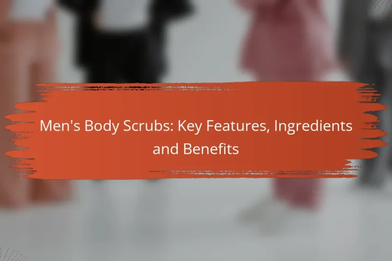 Men’s Body Scrubs: Key Features, Ingredients and Benefits