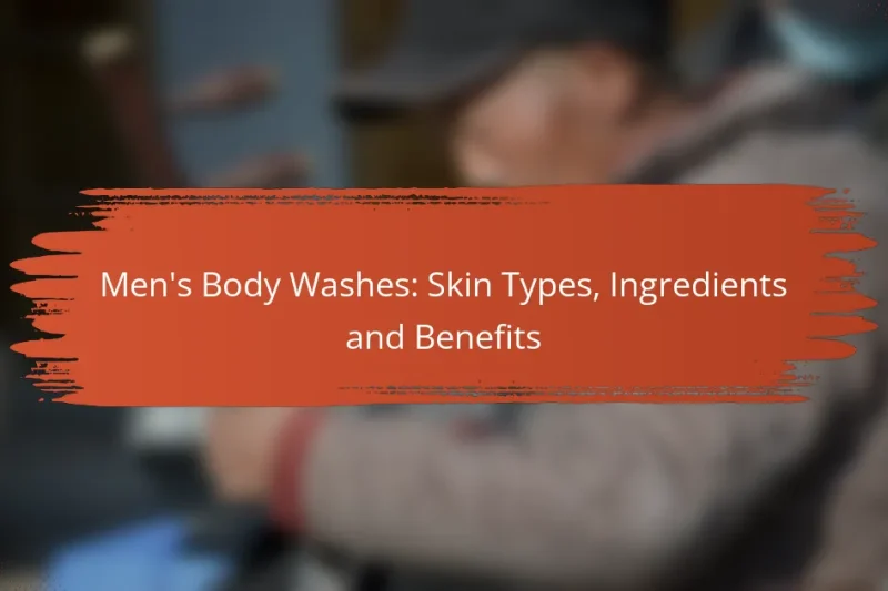 Men’s Body Washes: Skin Types, Ingredients and Benefits