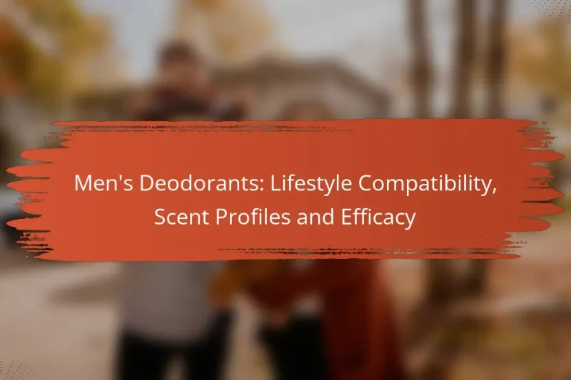 Men’s Deodorants: Lifestyle Compatibility, Scent Profiles and Efficacy