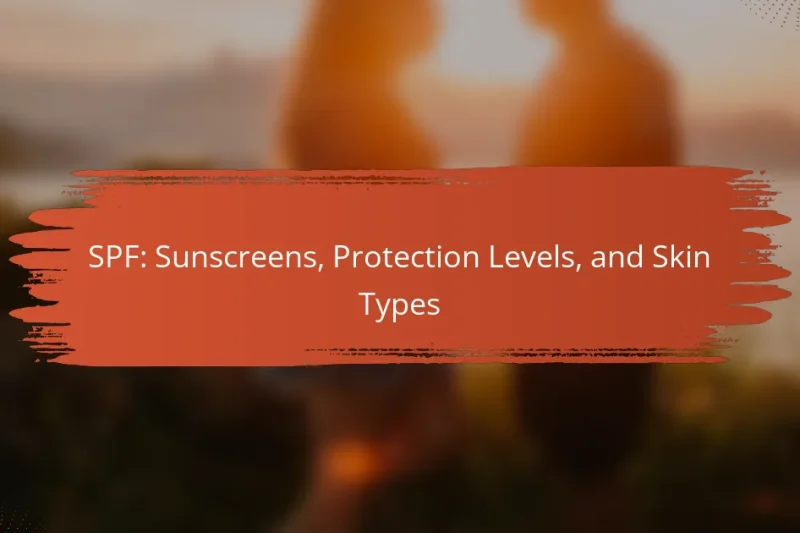 SPF: Sunscreens, Protection Levels, and Skin Types